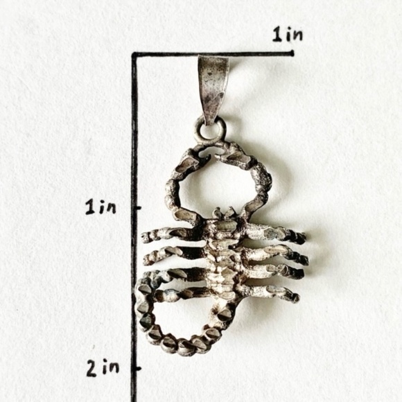 925 sterling silver pendant scropion - Picture 6 of 6
